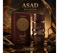 Lattafa Asad Bourbon EDP 100ML Profumo da uomo Fragranza calda speziata legnosa vaniglia ambra di lunga durata vetro
