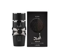 Lattafa Asad Elixir, Eau de Parfum, flacone di profumo nero, 100 ml