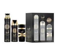 Lattafa asad gift set 3 pcsroom spray 300ml+ deodorant spray ...