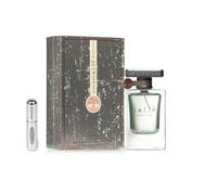 Lattafa Atlas Eau de Parfum 55 ml, profumo arabo unisex a lunga durata, con atomizzatore ricaricabile da 5 ml, fragranza fresca e sofisticata con note di mare, iris e ambra (Atlante)