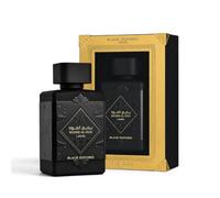 Lattafa Badee Al Oud Black Exposed Eau de Parfum 100 ml Unisex - Profumo orientale legnoso a lunga durata con pepe rosa, olibano, caramello, orris, cacao, labdano e vaniglia