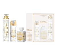 LATTAFA BADE'E AL OUD HONOR & GLORY GIFT SET 3 PCS ROOM SPRAY 300ML+ DEODORANT S