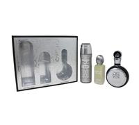 Lattafa Fakhar 3 pezzi Set for Men (3,4 oz Eau de Parfum Spray + 1,7 oz Hair Mist + 6,7 oz Deodorant Spray)