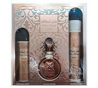 LATTAFA FAKHAR ROSE GOLD GIFT SET 3 PCS ROOM SPRAY 300ML+ DEODORANT SPRAY 200ML