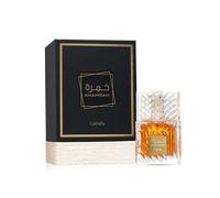 Lattafa Khamrah 100ml 3.4oz Eau de Parfum, Fragranza Unisex con Ricca Essenza di Oud e Ambra e Calda Note Resinate Orientali