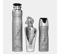 Lattafa MAAHIR LEGACY Set Uomo Profumo+Spray Corpo+Profumo Spray Ambienti