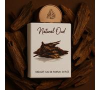 Lattafa Natural Oud Eau de Parfum 100 ml Unisex - Profumo arabo di Dubai, intenso profumo orientale di oud con note legnose, fumose e calde, lussuosa alternativa profumata a un prezzo ragionevole, eau