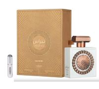 Lattafa Nebras Elixir Eau de Parfum 100 ml, profumo arabo unisex a lunga durata, con nebulizzatore, fragranza caramella latte crema vaniglia muschio, profumo dolce, cremoso e sensuale (Nebras Elixir)