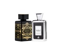 Lattafa Perfumes f r Unisex, 2-teiliges Eau de Parfum-Geschenkset (Bade'e Al Oud Oud For Glory + Ejaazi Intensive Silver), je 3,4 Unzen/100 ml