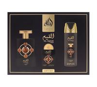 Lattafa Pride Al Qiam Gold - Set da 3 pezzi (EDP 0,67 oz 6,67 oz Body Spray)