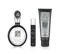 Lattafa Pride Fakhar Black EDP 100 ml + EDP MINI 12 ml + gel doccia 100 ml