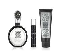 Lattafa Pride Fakhar Black EDP 100 ml + EDP MINI 12 ml + gel doccia 100 ml