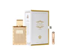 Lattafa The Kingdom Men Eau de Parfum 100 ml, profumo arabo da uomo di lunga durata, include atomizzatore ricaricabile, fragranza aromatica orientale con note di tabacco, vaniglia e tonka (Kingdom Men