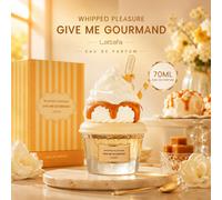 Lattafa Whipped Pleasure Give Me Gourmand 70ML Eau De Parfum Per Donna Dolce Vaniglia Caramello Crema Profumo A Lunga Durata vetro