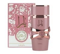 Lattafa Yara Elixir Eau de Parfum, rosa e oro, lussuosa bottiglia di vetro, 100 ml, profumo da donna