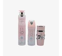 LATTAFA YARA SET EDP 100ML + SPRAY 200ML + AIR FRESHENER 300ML