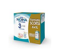 Latte crescita liquido nidina optipro 3 - formato scorta 6x1l -nestlè