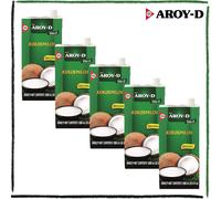 Latte di Cocco Aroy-D Cucina Asiatica Thai Vegano Vegetale Senza Glutine 5x1Lt