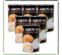 Latte di Cocco per Dolci Coconut Milk for Dessert Aroy-D Thailandia Thai 6x400ml