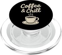 Latte Espresso Cappuccino per amanti del caffè «Coffee & Chill» PopSockets PopGrip per MagSafe
