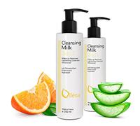 Latte Micellare, Detergente Viso, con Vitamina E e Aloe Vera, 3 in 1, Struccante, Anti-Macchie, Pori, Latte Idratante, Contorno occhi, Trucco Waterproof, Imperfezioni, 2 X 200 ml