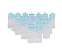 Latte Mini Baby Shower Bottlesbaby Plastica Favorisce 24pcs Blu
