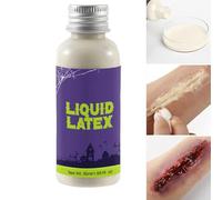 Lattice liquido - Contenuto netto da 50 ml - Liquido di vernice per il viso | Trucco per Scar - Lattice di pelle finta vulcanizzata con rughe e ferite | Halloween Cosmetic - Teatro Cosplay Photography