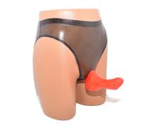 Lattice Mutandine Con Preservativo Guaina per il Pene 0,4 MM Mano Fatto Size :M