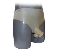 Lattice Pantaloni Con Apertura Frontale 4cm E Guaina per il Pene Size:XL (101)