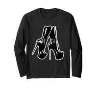 Lattice Tacchi Alti Blackwork Maglia a Manica