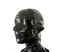 Lattice Testa Coperchio, lattice Maschera per la testa Cappuccio in latex per gioco di ruolo di Party Abbigliamento da club (S)