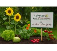 L'Attico d'Abondance - Kit "Io pianta, quindi vivo": semi facili da seminare per un giardino pieno di vita e colori