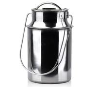 Lattiera Brocca Contenitore latte inox con coperchio maniglia 2,5 L