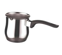 Lattiera Manico Lungo Tazze 6, Linea Dolcevita, 550 ML, Acciaio Inox 18/10 ad induzione e con beccuccio, Officine Prandelli