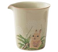 Lattiera Piccola in Ceramica Beige, Bricco Latte da 200 Ml | Superficie Liscia e Forma Elegante, per Caffè e Salsa, Adatta a Cerimonia del Tè