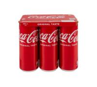 Lattina Coca Cola Original Taste 4 Confezioni da 6 Lattine da 330 ml 24 Pezzi