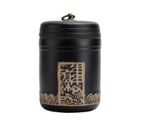 Lattina da tè Creativa alla rinfusa Tazza per la conservazione del tè con coperchio Vasetto in ceramica di grande capacità Set da tè cinese retrò Contenitore per la conservazione del tè Singolo(A)