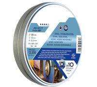 Lattina di dischi da taglio per metallo, 10 pezzi, AS 60 T inox, ideale per tagli precisi in utensili e macchinari.