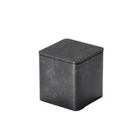 Lattina di tè sfuso contenitore per tè piccolo / grande vaso di ferro quadrato vaso vuoto cucina contenitore per spezie set da tè contenitore singolo barattolo (D,Short can)