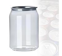 Lattina per Bevande, 200 Bottiglie di plastica per succhi, Contenitore Trasparente per succhi, frullati, tè, caffè, Compatibile con sigillatrice Automatica per Bicchieri da 250 ml