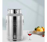 Lattina per il trasporto del latte in acciaio inossidabile 304 con coperchio sigillato e beccuccio opzionale, contenitore per latte, vino e tè