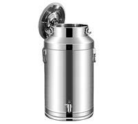 Lattina per il trasporto del latte in acciaio inossidabile da 5 l/9 l/14 l, con rubinetto, per acqua, vino, tè, liquido, per uso domestico e agricolo, durevole e a prova di perdite