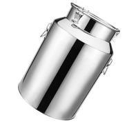 Lattina per il trasporto del latte in acciaio inox, da 76 l, per conservare vino, olio, liquidi e solidi, secchio da cucina resistente, a prova di perdite, per un facile trasporto e conservazione