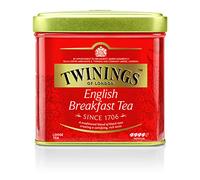 Lattina per la colazione inglese Twinings Lattina da 100 g, tè nero · Tè nero pieno, rotondo e forte dei migliori orti dello Sri Lanka e in India. Tè nero, confezione da 6 (6 x 100 g)