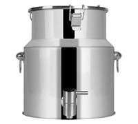 Lattina per latte in acciaio inox con coperchio sigillato e beccuccio, da 5 l/9 l/14 l, secchiello per vino, caraffa per olio, tanica per latte