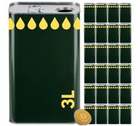 LATTINA per OLIO EVO in METALLO VERDE CONTENITORE da 3 Litri con TAPPO ERMETICO