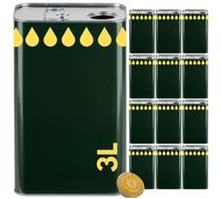 LATTINA per OLIO EVO in METALLO VERDE CONTENITORE da 3 Litri con TAPPO ERMETICO