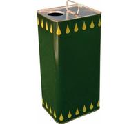 LATTINA per OLIO RETTANGOLARE da 1 litro con tappo conf. 24 pezzi