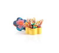 Lattina regalo Fiore con perle assortite 60 g