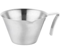 Lattine di schiuma di latte, tazze di estrazione Stainless Steel Espresso Extraction Cup With Guide Spout 100ml Multicolor(Silver100ml)